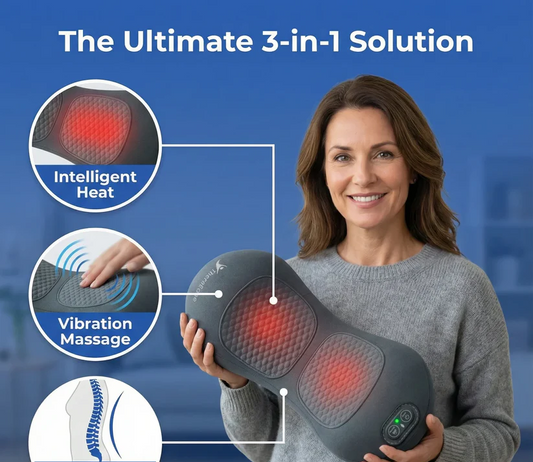 3-in-1 Heated Back Relief Massager — Instant Comfort for Lower Back & Sciatica